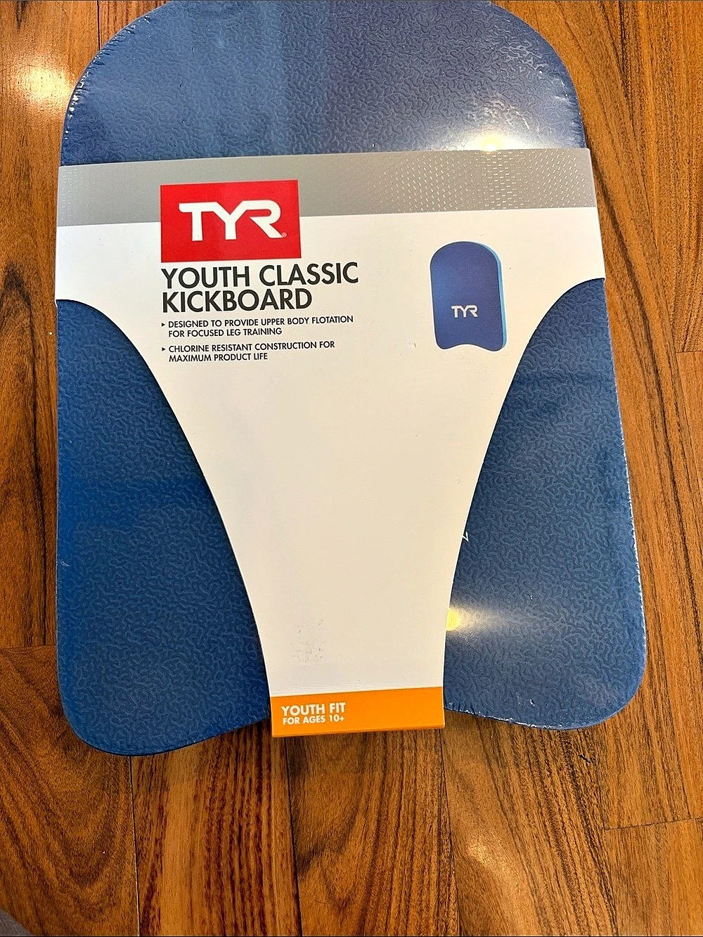 TYR Youth Classic Kickboard Blue & White